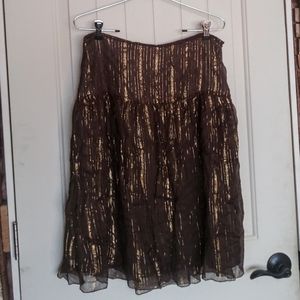 Brown and Gold Skirt